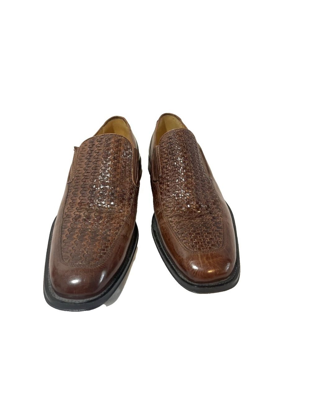 Johnston & Murphy Driver Woven Slip On Loafer size 8 M Brown - Picture 1 of 15